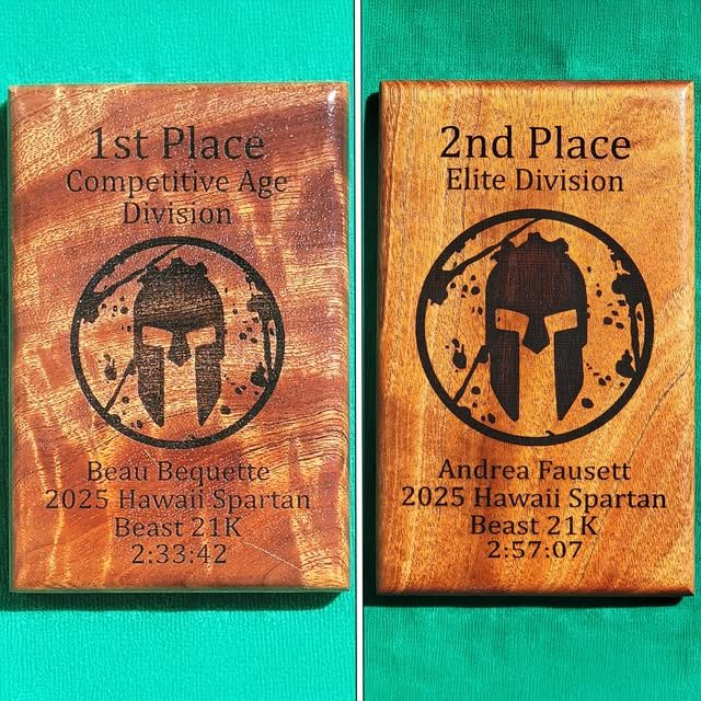 Hawaii Spartan Beast Plaques
