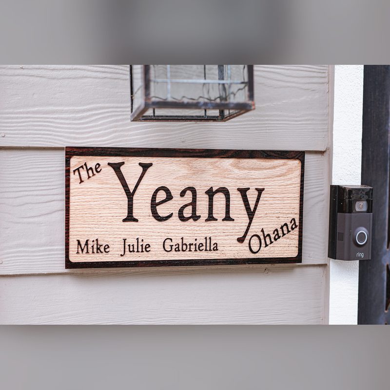 Ohana Family Sign