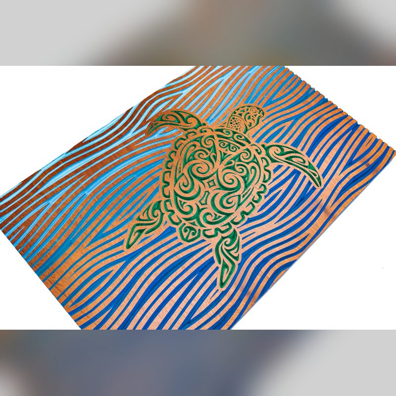 Turtle on Waves