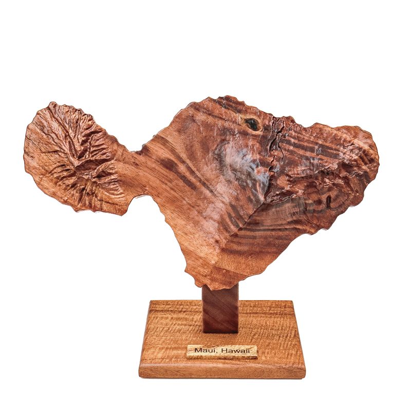 Maui in Koa, on Stand