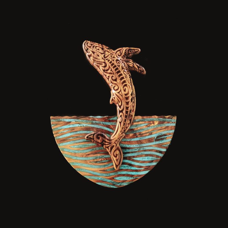 Whale in Resin Waves