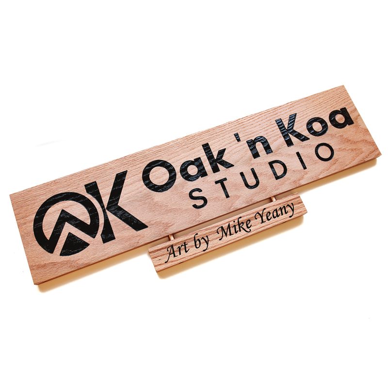 Oak 'n Koa Sign